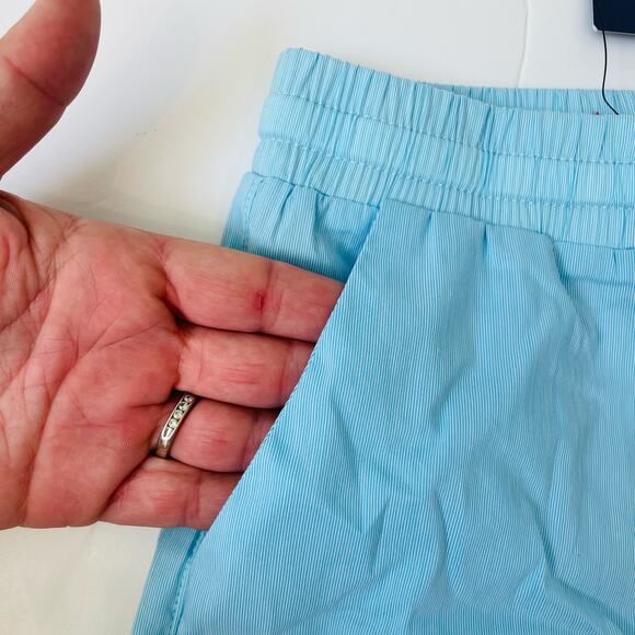 NWT Me & Henry 6/7Y Aqua Microstripe Surf Swim Shorts - Picture 2 of 4